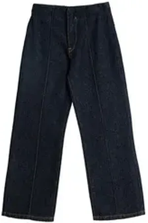 Koton High-waist-Jeans Hohe Leibhöhe Straight blau 158