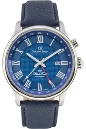 CARL VON ZEYTEN Automatikuhr Rench CVZ0087BLS, Armbanduhr, Herrenuhr, Made in Germany, Mechanische Uhr, Datum,analog blau