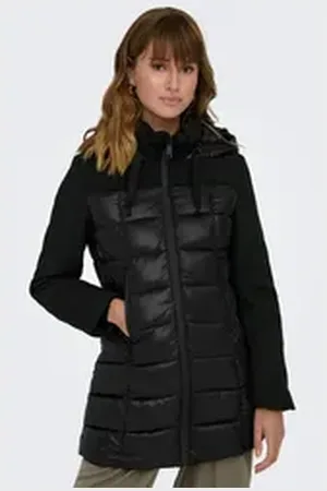 ONLY Steppmantel ONLSOPHIE MIX PUFFER CC OTW schwarz XL (42)