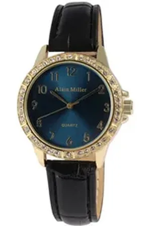 Alain Miller Quarzuhr 1900311 Damenuhr mit Lederimitationsband, 22,2 cm