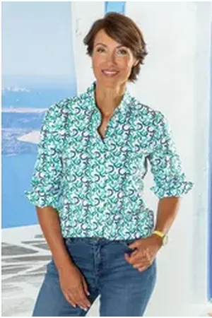 Serafini Langarmbluse weiß 40