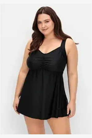 Sheego Tankini-Top Große Größen, mit Softcups, leichter Shapingeffekt schwarz 40