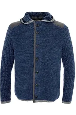 SPIETH & WENSKY Trachtenstrickjacke NABOR blau L