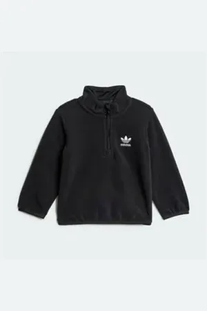 adidas Originals Fleeceshirt POLAR FLEECE 1/2 ZIP KIDS SWEATSHIRT schwarz 68