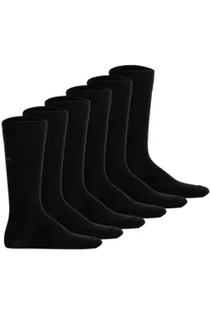 HUGO BOSS Kurzsocken Unisex Socken 6er Pack Baumwolle 3P RS UNI CC (Packung, 6er Pack) schwarz 43-46
