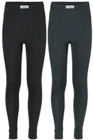 Ladeheid Lange Unterhose 2-er Pack Kinder Jungen Lang Thermounterhose LA40-248 (1-St) schwarz 116