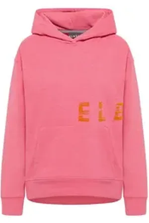 ELBSAND Hoodie Damen Hoodie in Melange-Optik NORDIKA (1-tlg) rosa XL