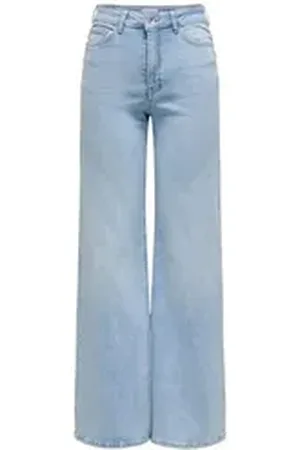 JACQUELINE DE YONG Boyfriend-Jeans Moderne Denim Jeans Hose mit weitem Schnitt JDYFELINA-FINA HW WIDE JNS LBD DNM NOOS blau XS