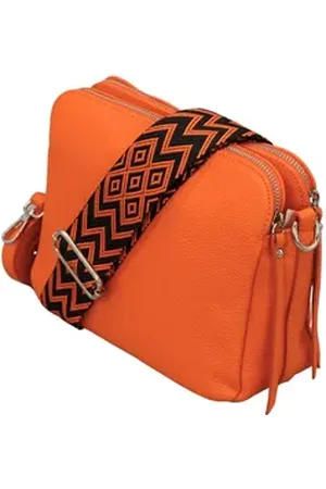 Adel Bags Schultertasche MARA Umhängetasche für Damen, Schultertasche aus Echtleder, hergestellt in Italien, mit 2 Riemen