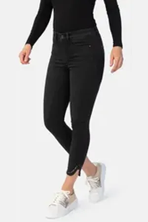 Stooker Women 5-Pocket-Jeans Rio Fashion Skinny Fit Skinny Fit Casual Clean Wash Denim Jeans Magic Shape Effekt für Damen schwarz 46