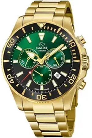 Jaguar Chronograph Executive J864/6, Armbanduhr, Quarzuhr, Herrenuhr, Saphirglas, Stoppfunktion, Swiss Made goldfarben