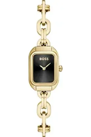 HUGO BOSS Quarzuhr HAILEY 1502739, Damenuhr, Armbanduhr, analog, Edelstahlarmband goldfarben