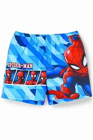 SPIDERMAN Badeshorts Marvel Schwimmhose - Jungen Badeshorts Gr. 98 - 128 cm blau 104 cm