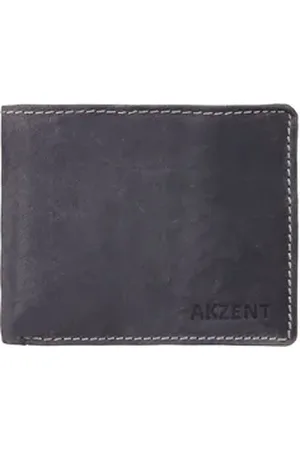 Akzent Geldbörse Hashem Herrengeldbörse aus Echtleder, Querformat, Schwarz (Einzeln), Herren Geldbörse Quer Echtleder schwarz
