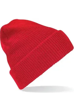 Beechfield ® Bommelmütze Heritage Beanie Wintermütze