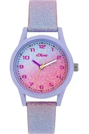 QS by s.Oliver Quarzuhr 2039522, Armbanduhr, Kinderuhr, Mädchen, Geschenkidee, Geburtstag, Schulanfang bunt