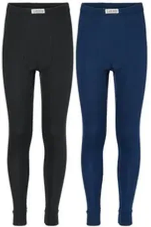 Ladeheid Lange Unterhose 2-er Pack Kinder Jungen Lang Thermounterhose LA40-248 (1-St) blau|schwarz 116