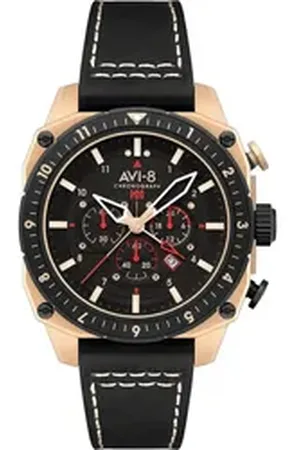 Avi-8 Quarzuhr AV-4100-06 Herrenuhr Hawker Hunter Dual Time Chronograph 43mm 5A AV-4100-06 Herrenuhr Hawker Hunter Dual Time Chronograph 43mm 5ATM
