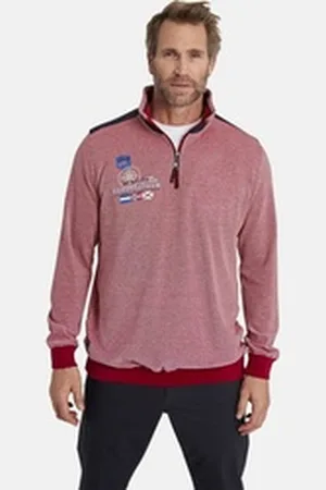 Jan Vanderstorm Troyer ALVARIN (1-tlg) +Fit Kollektion, Troyerkragen rot 4XL (68/70)