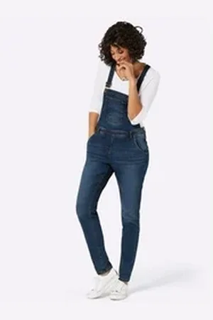 WITT WEIDEN Bequeme Jeans Latzhose blau 24