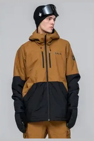 Bula Skijacke Liftie mit wasserdichter Funktion braun L