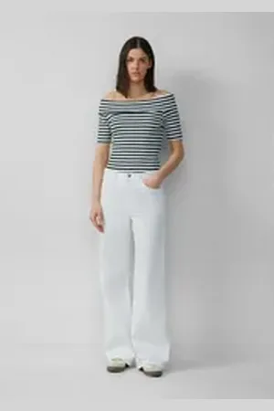 QS by s.Oliver 5-Pocket-Jeans Jeans Suri / Regular Fit / High Rise / Wide Leg weiß 46/30