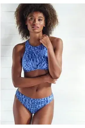 ELBSAND Bikini-Hose Letra mit tollem Wording blau 34