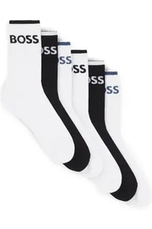 HUGO BOSS Businesssocken 6P QS Stripe CC (Packung, 6-Paar, 6er) mit Schriftzug bunt 39-42