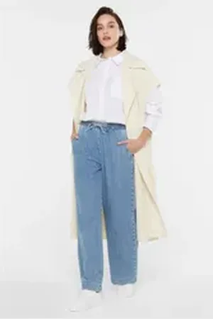 SENSES THE LABEL Loose-fit-Jeans mit Elastikbund blau XXL