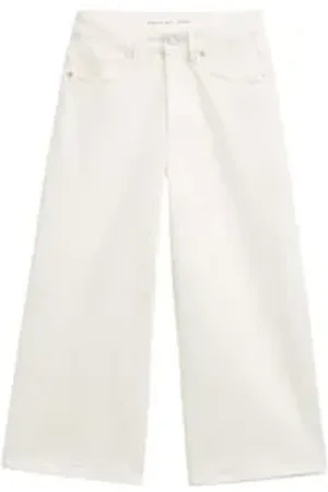 TOM TAILOR Weite Jeans Wide Leg Jeans weiß 128