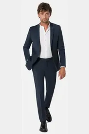 Benvenuto Anzug Othello Iago (3-tlg) im Super Slim Fit blau 52