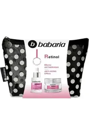 Babaria Hautpflege-Set Retinol 2024 Kulturbeutel mit Polka Dots