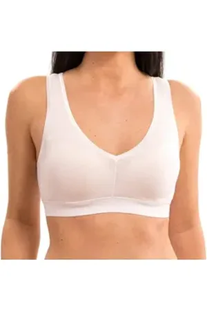 Hermko Bustier 5420 2er Pack Damen Bustier mit schönem Bund weiß 44/46 (L)