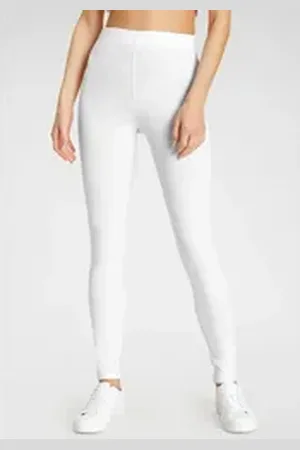 FLASHLIGHTS Leggings Figurbetont weiß 50