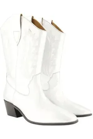 Ulla Popken Leder-Cowboystiefel XL-Schaft Metallic-Optik Stiefel blau|grau 38 EU