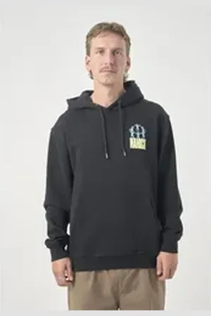Cleptomanicx Kapuzensweatshirt Classic Hooded Gathering mit lockerem Schnitt schwarz XL