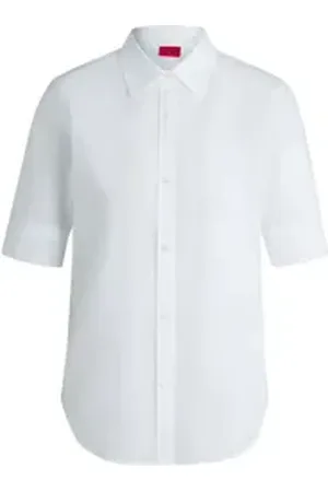 HUGO BOSS Langarmbluse The Summer Shirt 10251197 01 weiß 44