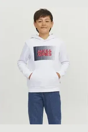 JACK & JONES Kapuzenpullover (1-tlg) Weiteres Detail rot|schwarz|weiß 152