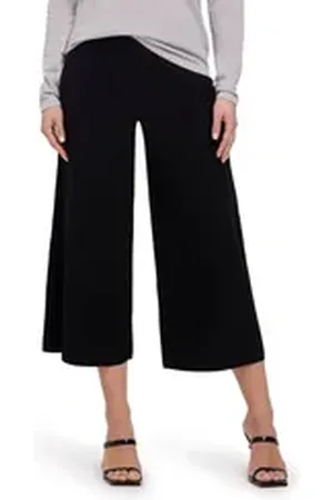 Falke Strickhose (1-tlg) Gerippte Culotte mit weitem Bein schwarz L