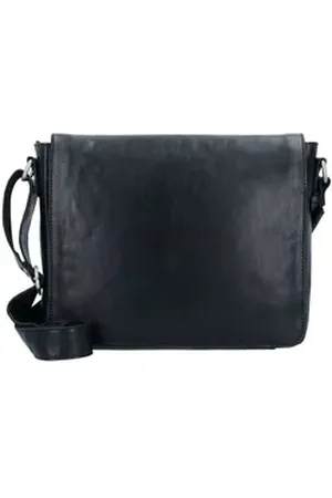 Leonhard Heyden Messenger Bag Cambridge, Leder schwarz