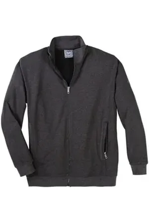 Ahorn Sweatjacke Stehkragen-Jacke XXL anthrazit melange Ahorn grau 2XL