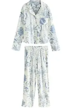 Laura Ashley Pyjama Pyjama mit Knopfleiste (2 tlg) blau 42 (GB: 14)