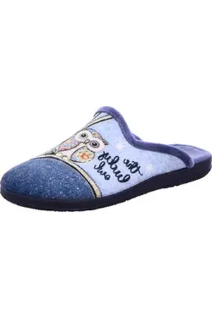 Alberola "The lucky Owl" Pantoffel blau 41 EU