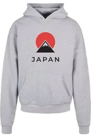 Merchcode Kapuzensweatshirt Herren Japan Ultra Heavy Hoody (1-tlg) grau 3XL