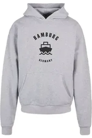Merchcode Kapuzensweatshirt Herren Hamburg Ultra Heavy Hoody (1-tlg) grau 3XL