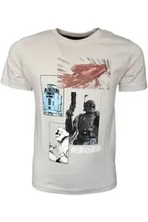 STAR WARS T-Shirt Sturmtruppen & -Roboter Jungen Kurzarmshirt aus Baumwolle Gr. 128- 164 cm grau 140 cm