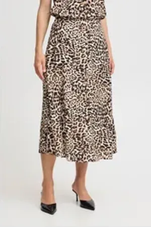 B YOUNG Midirock BYMMMJOELLA Eleganter Midirock beige 44