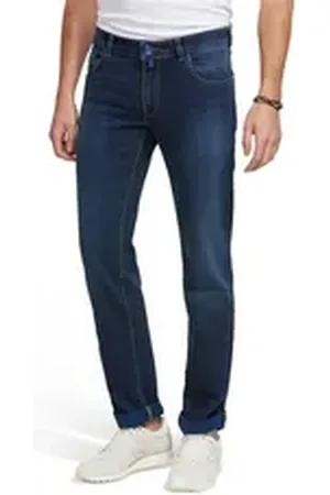 Meyer 5-Pocket-Jeans M5 Slim mit Rundbundverarbeitung blau 36