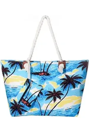 DonDon Strandtasche Große Strandtasche Shopper mit Reißverschluss (2-tlg), Große Strandtasche, mit Reißverschluss, tolle Motive schwarz