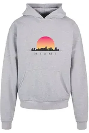 Merchcode Kapuzensweatshirt Herren Miami Ultra Heavy Hoody (1-tlg) grau 3XL
